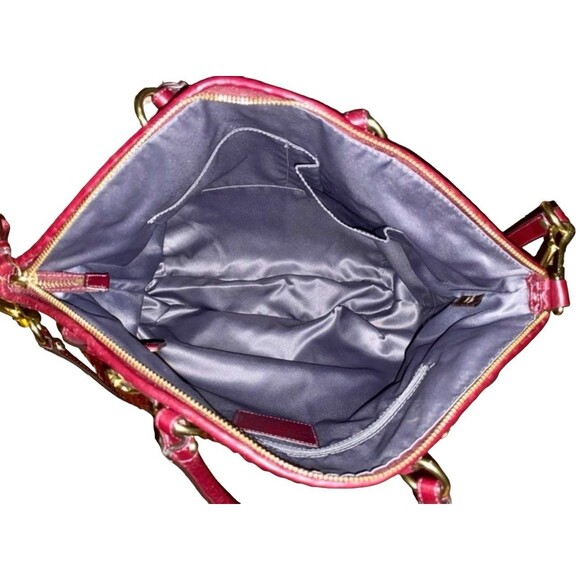 Coach Wine Burgundy Large Gathered Madison Tote Bag F1182-18643 - Picture 5 of 7